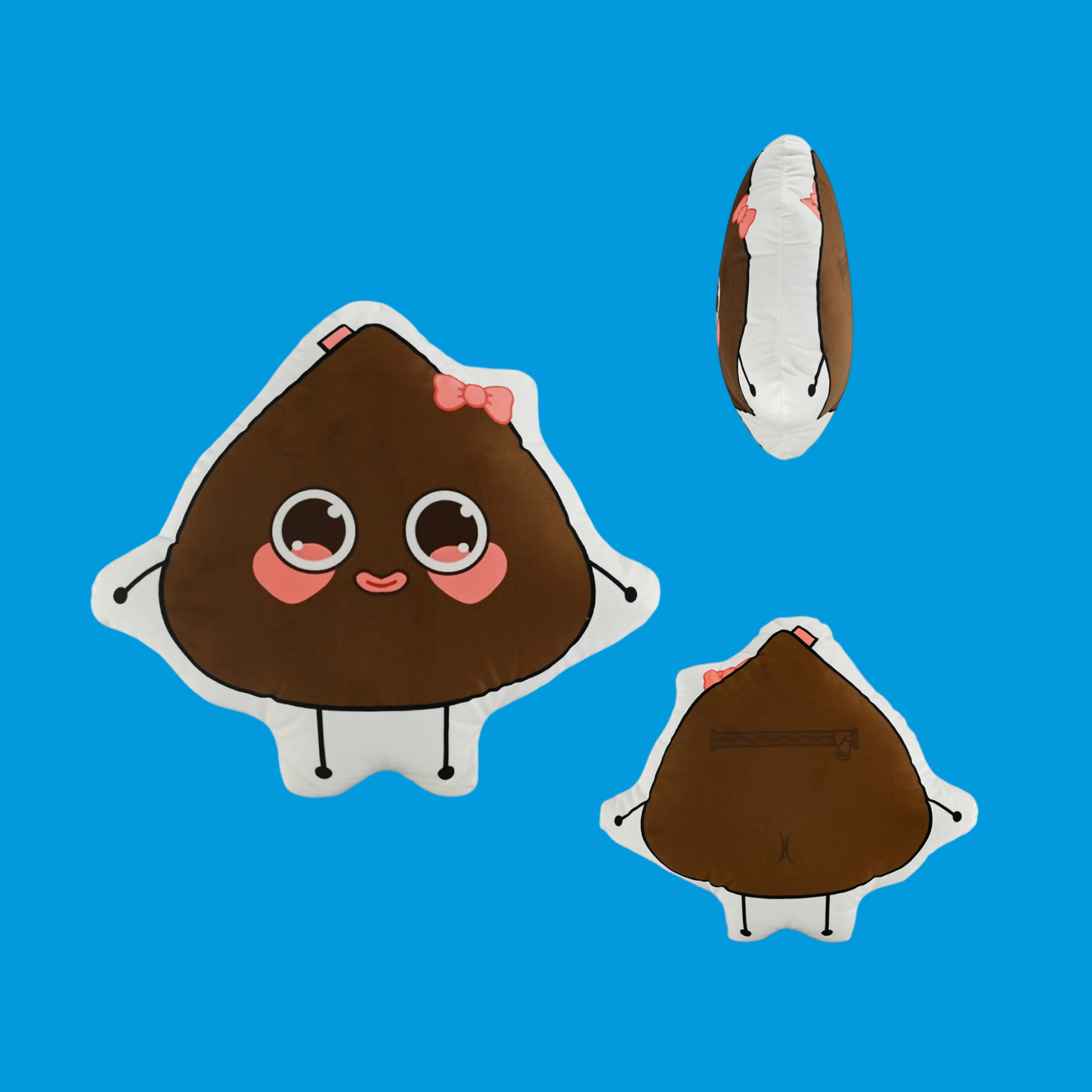 GaoPengToy | 15.4" Chocolate Couple Plush Pillows -  2pcs Sweet Dress-Up Stuffed Cushions, Home Decor & Romantic Gift