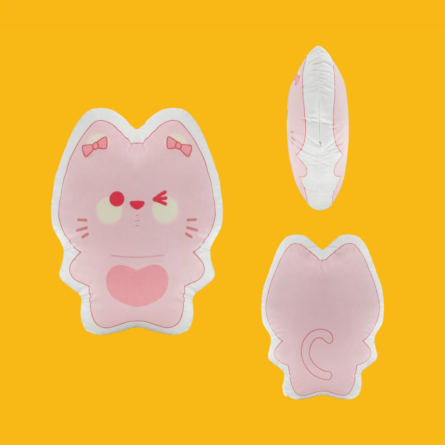 GaoPengToy | 15.4" Nami Cat Couple Plush Pillows -  2pcs Sweet Dress-Up Stuffed Cushions, Home Decor & Romantic Gift