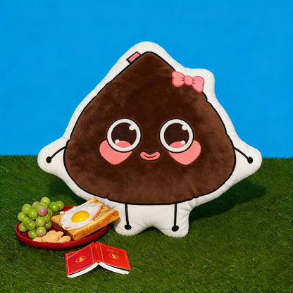 GaoPengToy | 15.4" Chocolate Couple Plush Pillows -  2pcs Sweet Dress-Up Stuffed Cushions, Home Decor & Romantic Gift