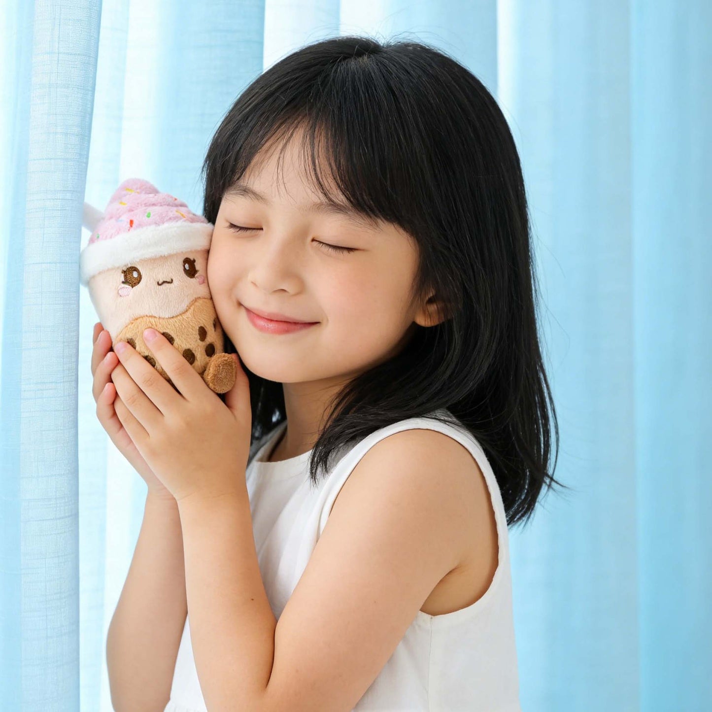 GaoPengToy | 6" Kawaii Boba Plushie - Cute Bubble Tea Hugging Doll Gift for Kids