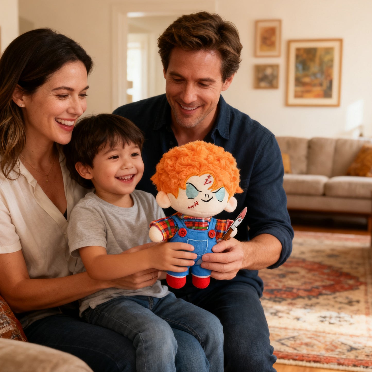 9.8" Chucky Plush Toy - Collectable Soft Doll for Kids & Adults, Perfect for Halloween, Assorted Creepy Baby Doll Style