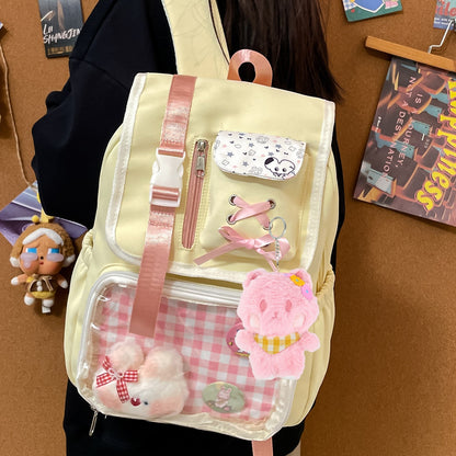 Designer Original 5.9" Cute Pink Cat Plush Keychain - Kawaii Bag Charm & Backpack Accessory, Perfect Gift for Women, Girls & Cat Lovers