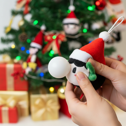 Christmas Stress Relief Bubble Blowing Doll Pendant