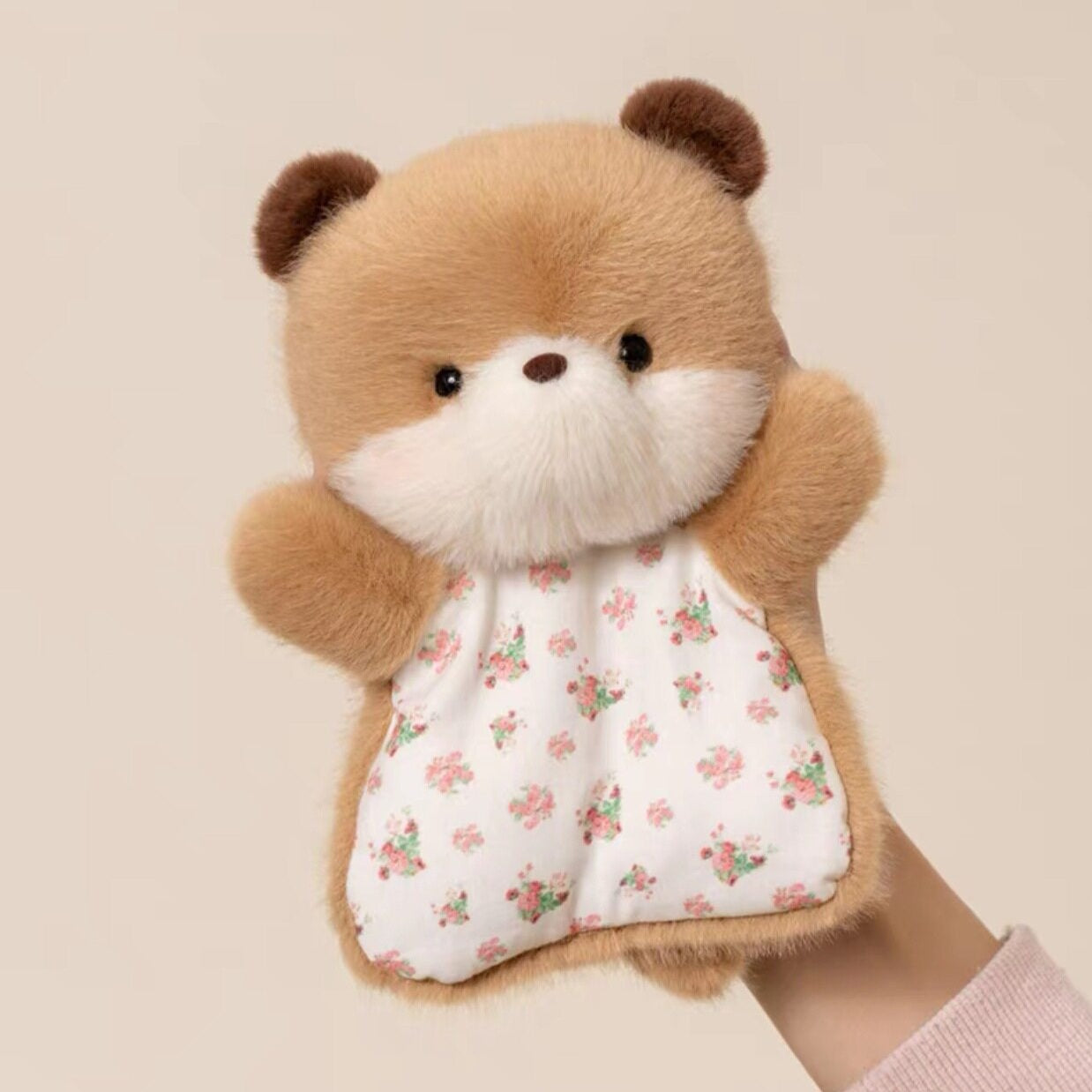 Soothing Bean Bag Hand Puppet - Squeezable Plush Toy for Stress Relief & Comfort