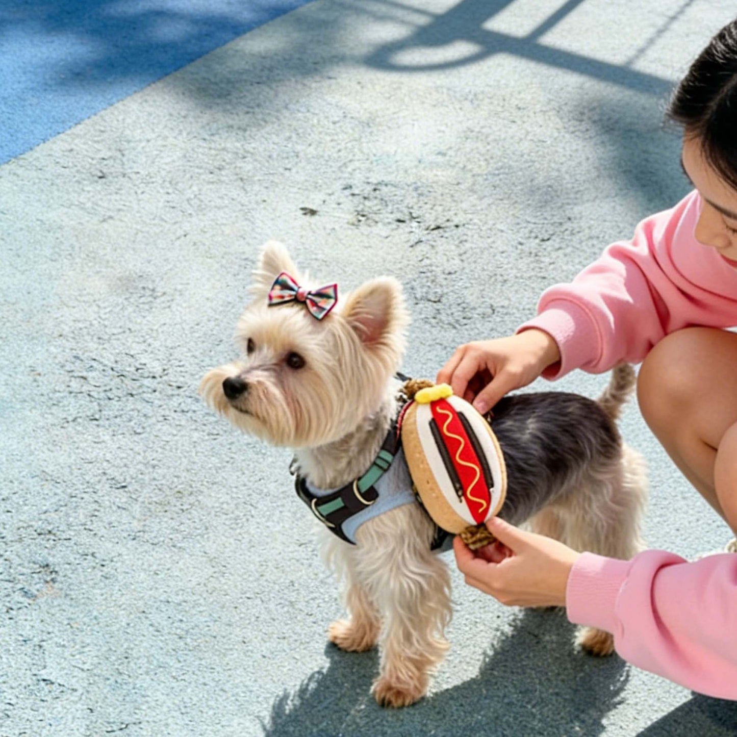 GaoPengToy | 6"Plush Dog Poop Bag -Multi-Functional Hot Dog Poop Bag Dispenser & Pouch