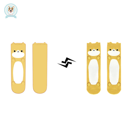 【Gaopeng Toy】Cute Monochrome Animal-themed Socks