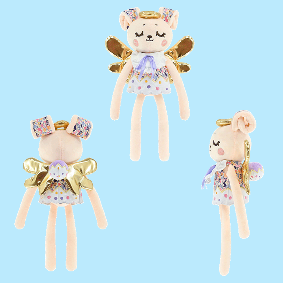 GaoPengToy | Interactive Easter Plush Toy -  Cuddly Angel Rabbit with Playful Slap Clap Ears