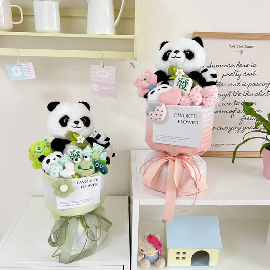 Plush Panda Creative Doll Bouquet