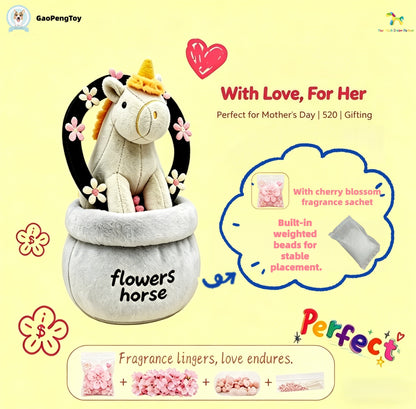 GaoPengToy | 6.3" Aromatherapy Unicorn Figurine – Holiday Gift & Ambience Decoration