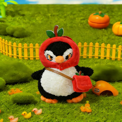 GaoPengToy | 6.3" Apple Penguin Bag Charm - Cute Stuffed Animal Pendant Gift
