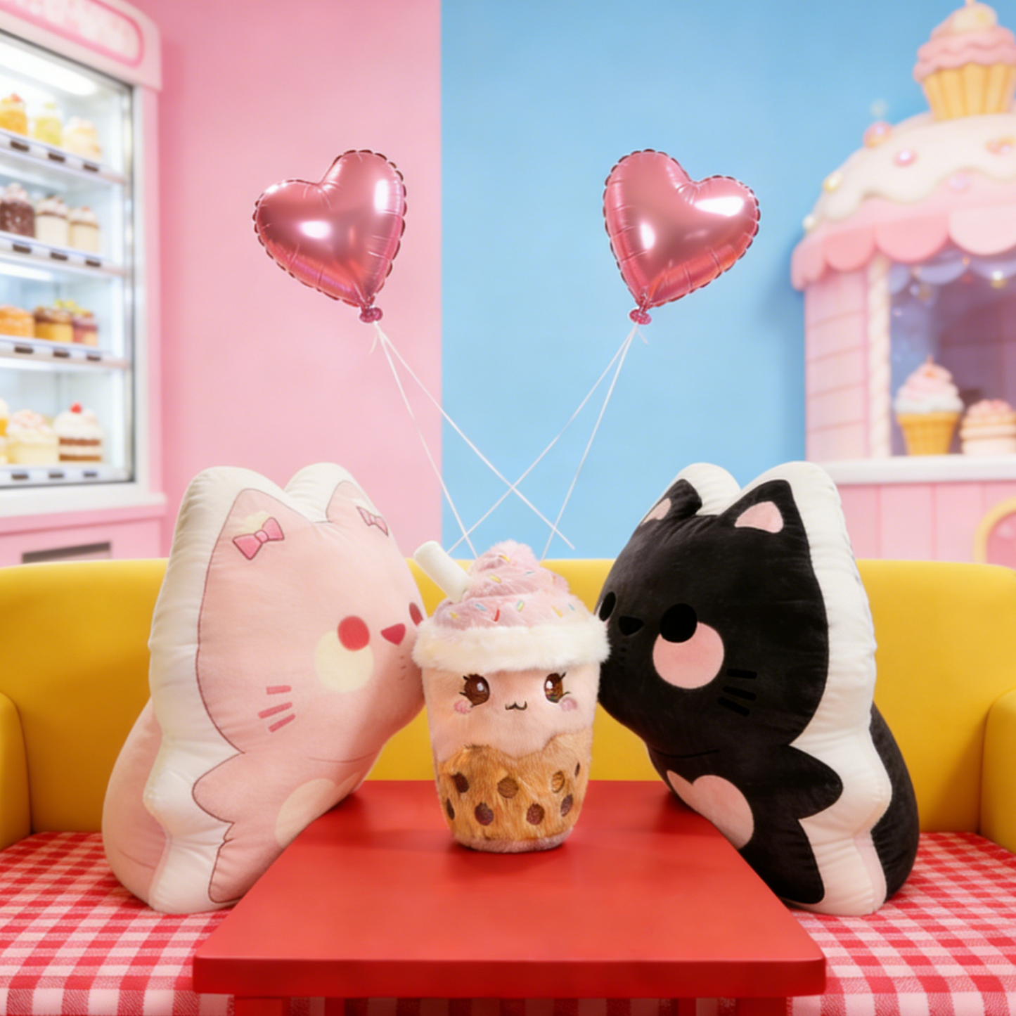 GaoPengToy | 6" Kawaii Boba Plushie - Cute Bubble Tea Hugging Doll Gift for Kids