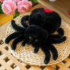 25CM Halloween Plush Toys Red Tailed Spider Stuffed Toy