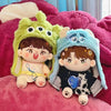 20cm Cotton Doll-Three Eyes, Strawberry Bear, Shaggy Monster Plush Headgear