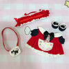 20cm Cotton Doll-Cat Maid Hair Band Dress Set
