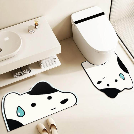 Cartoon bathroom water-absorbent non-slip mat