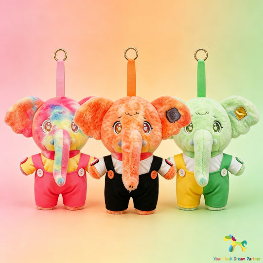 GaopengToy | 9.8" Patchlephant Elephant Plush Toy | Sweet Gift for Mother's Day & 520