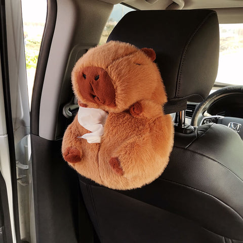 Cute Creative Kapybara  Car Tissue Box