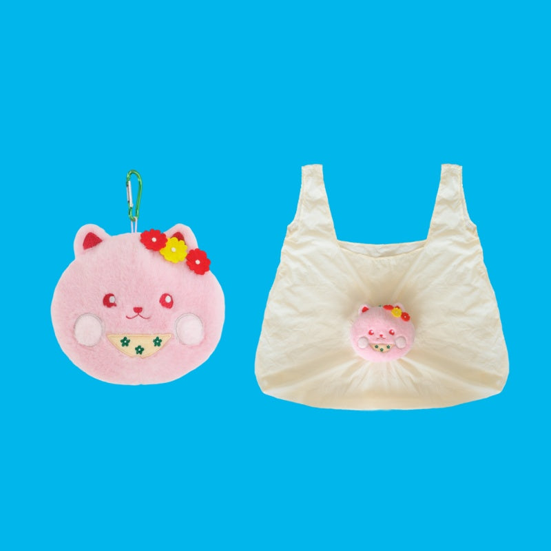 Nami Pink Plush Doll Hanging Eco Bag