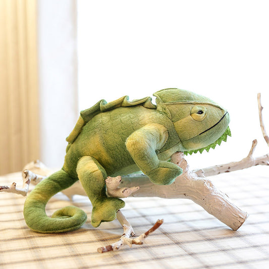 Simulation Lizard Chameleon Crawling Pet Plush Toys