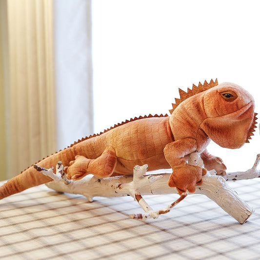 Simulation Lizard Chameleon Crawling Pet Plush Toys