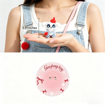 GaoPengToy |  520 Limited Edition Dog Plush Charm Brooch | 2-in-1 Cute Valentine Gift