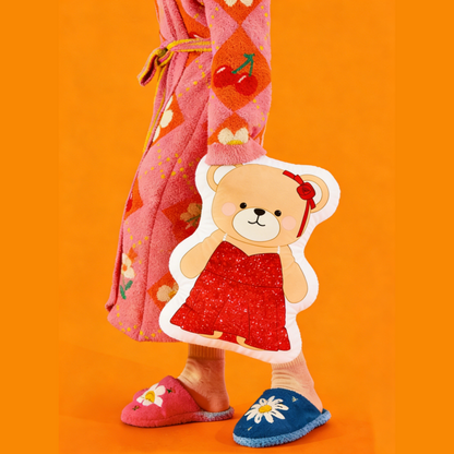 GaoPengToy | 15.4" Bear Couple Plush Pillows - Cute 2pcs Dress-Up Stuffed Cushions, Home Decor & Romantic Gift