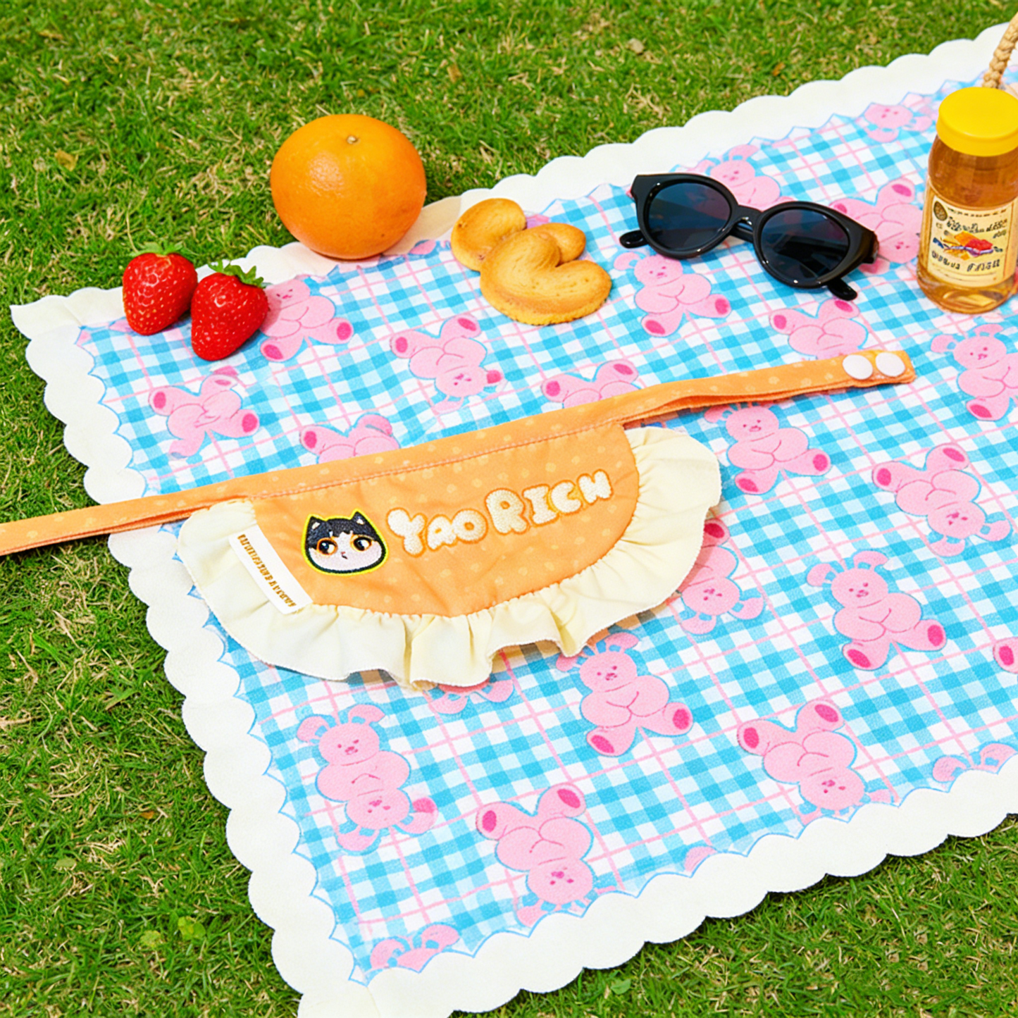 GaoPengToy | YaoRich Kawaii Lace Bandana - Cute Polka Dot Ruffle Scarf Pet Accessory Gift