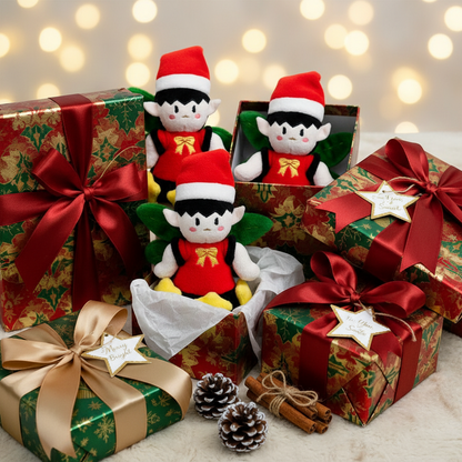 17 CM Christmas Plush Elf Doll Small Size Standing Anime Plush Toys as Christmas Gifts
