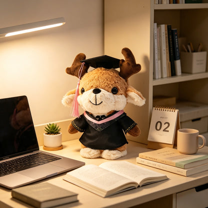 GaoPengToy | 10" Graduation Deer Plushie