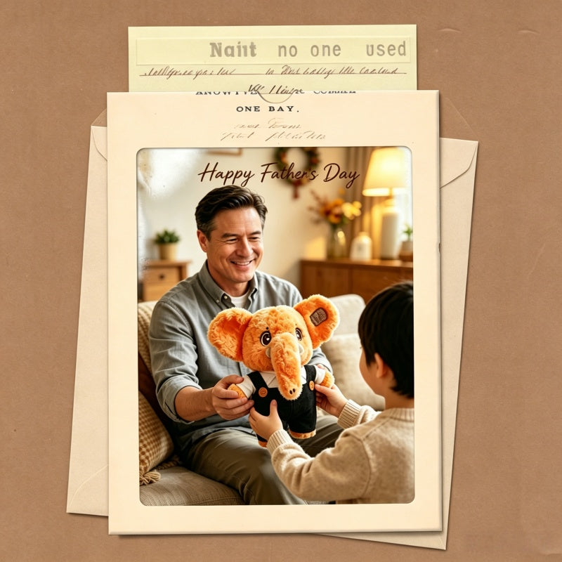 GaopengToy | Patchlephant Elephant Plush Toy | Warm Gift for Father's Day & Graduation
