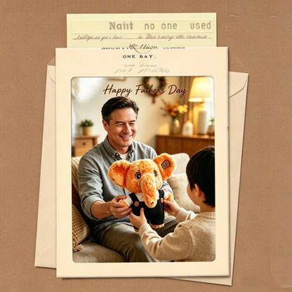 GaopengToy | Patchlephant Elephant Plush Toy | Warm Gift for Father's Day & Graduation