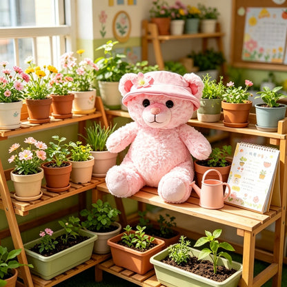 GaopengToy | 11.8" Pink Teddy Bear Plush | Mother's Day & 520 Gift For Her