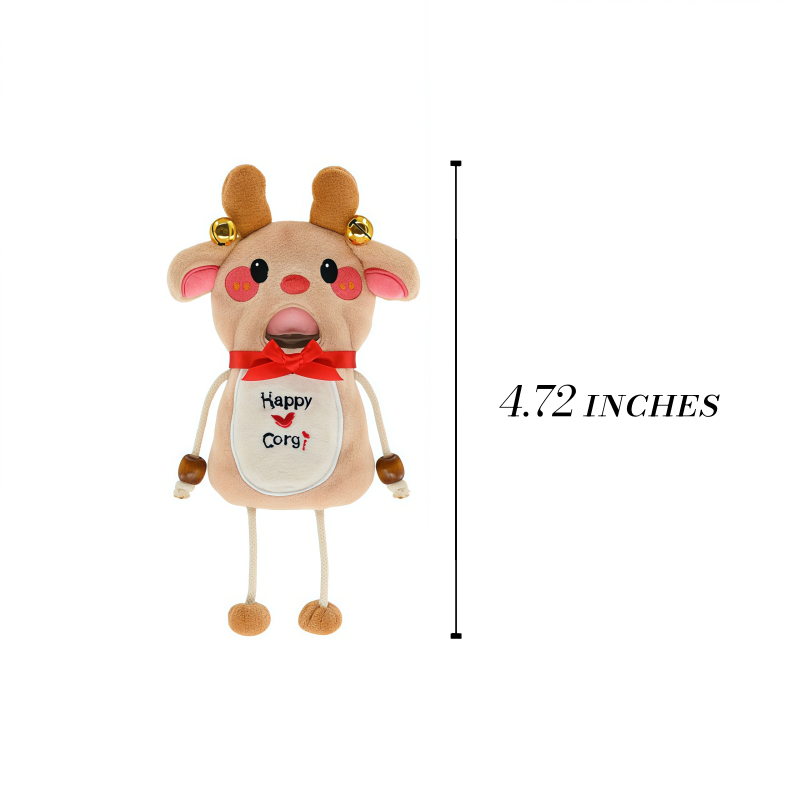GaoPengToy | Plush Reindeer Magnetic Bottle Opener | 4.72" Cute Fridge Magnet Beer Opener
