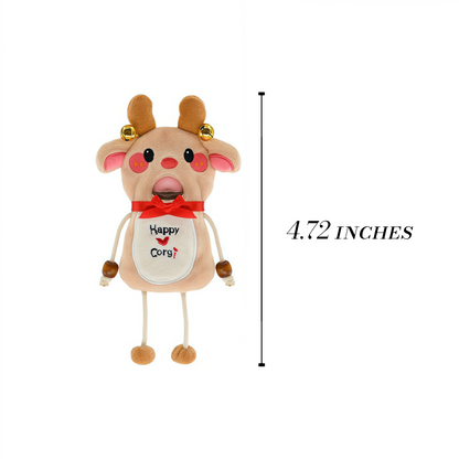 GaoPengToy | Plush Reindeer Magnetic Bottle Opener | 4.72" Cute Fridge Magnet Beer Opener