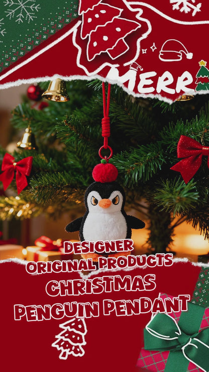 GaoPengToy | 6.3" Apple Penguin Bag Charm - Cute Stuffed Animal Pendant Gift