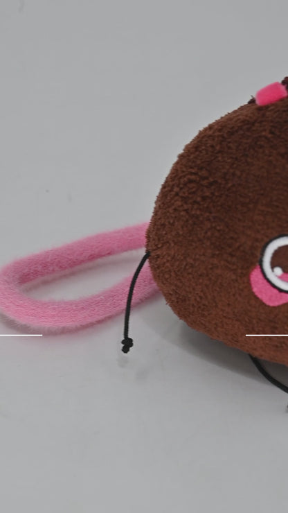 GaoPengToy | Coral Fleece Chocolate Coin Purse Bag Charm - 13.8" Cute Plush Pendant Keychain Valentine's Day Gift for Women & Girls