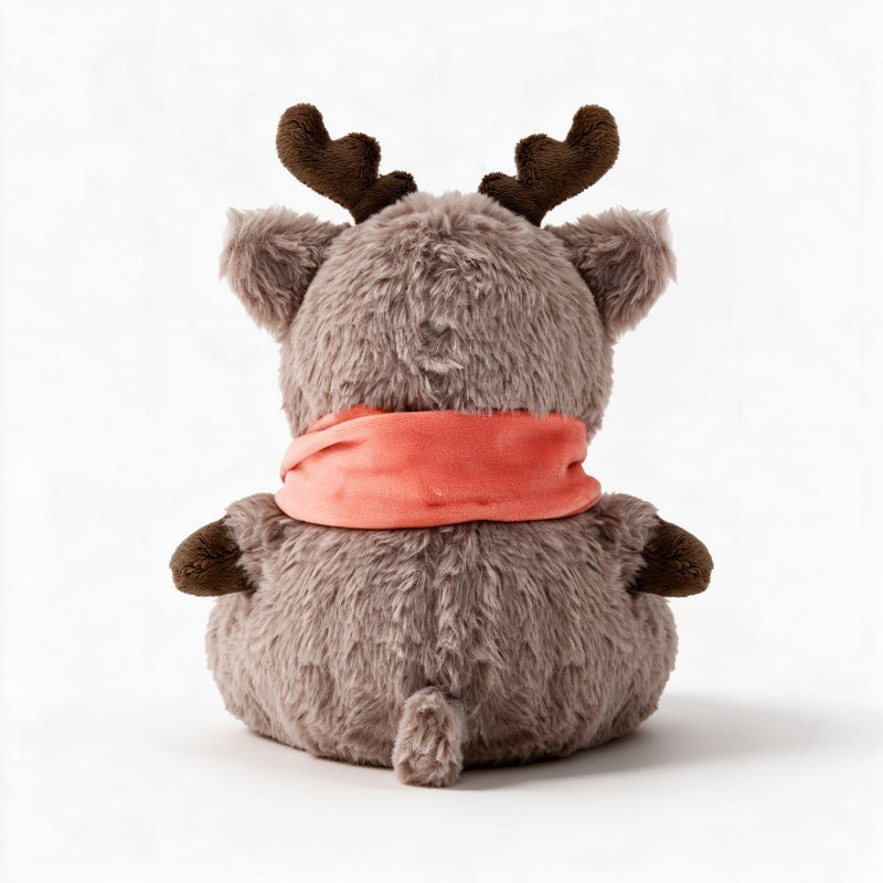 GaoPengToy | Christmas Reindeer Plush Toy | Soft Stuffed Animal with Detachable Scarf