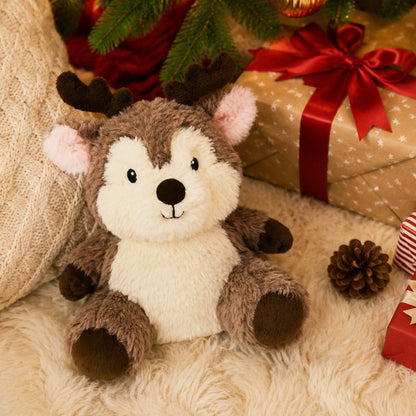 GaoPengToy | Christmas Reindeer Plush Toy | Soft Stuffed Animal with Detachable Scarf