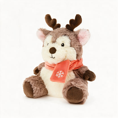 GaoPengToy | Christmas Reindeer Plush Toy | Soft Stuffed Animal with Detachable Scarf