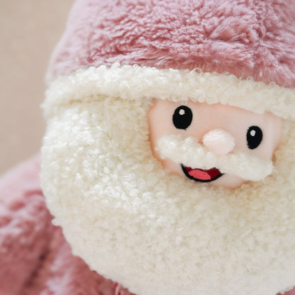 GaoPengToy | Pink Santa Claus Plush Toy | 25cm Stuffed Santa with Removable Hat & Backpack
