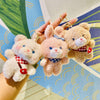 Cute Plush  Bear Rabbit  Keychain Schoolbag Pendant