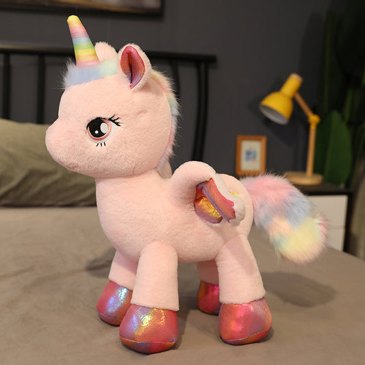 Rainbow Pegasus Unicorn Plush Toy