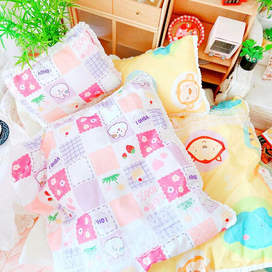 Cotton Doll Bedding Three-piece Set，Quilts Bed sheets Pillow