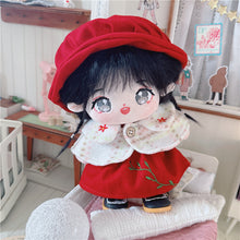 20cm Cotton Doll-Festive Red Branch Dress