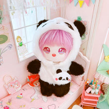20cm Cotton Doll-Cute Panda Onesie Black & White Set