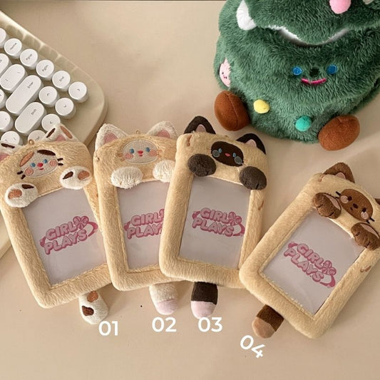 Cute Cookie Kitten Plush Card Holder
